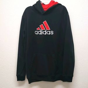 Adidas Boys black hoodie XL 18